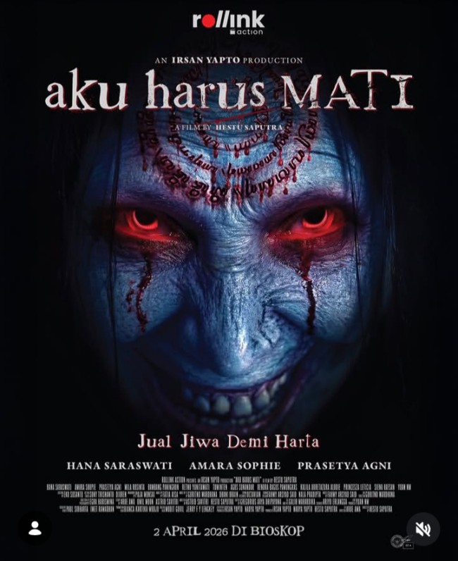 Film aku harus mati. (Foto Instagram)