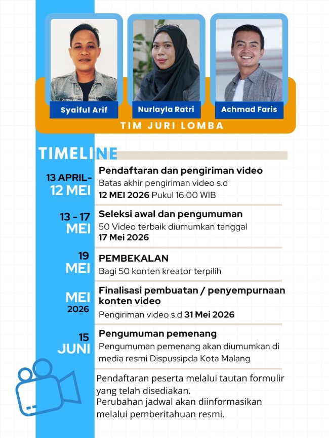 Timeline lomba. (Foto: istimewa)