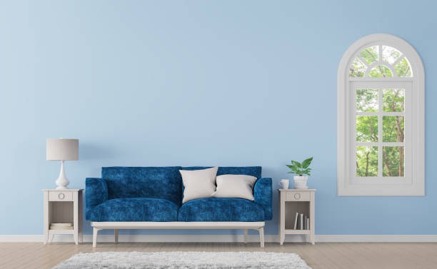 ruangan dengan cat warna biru. (Foto: iStock)