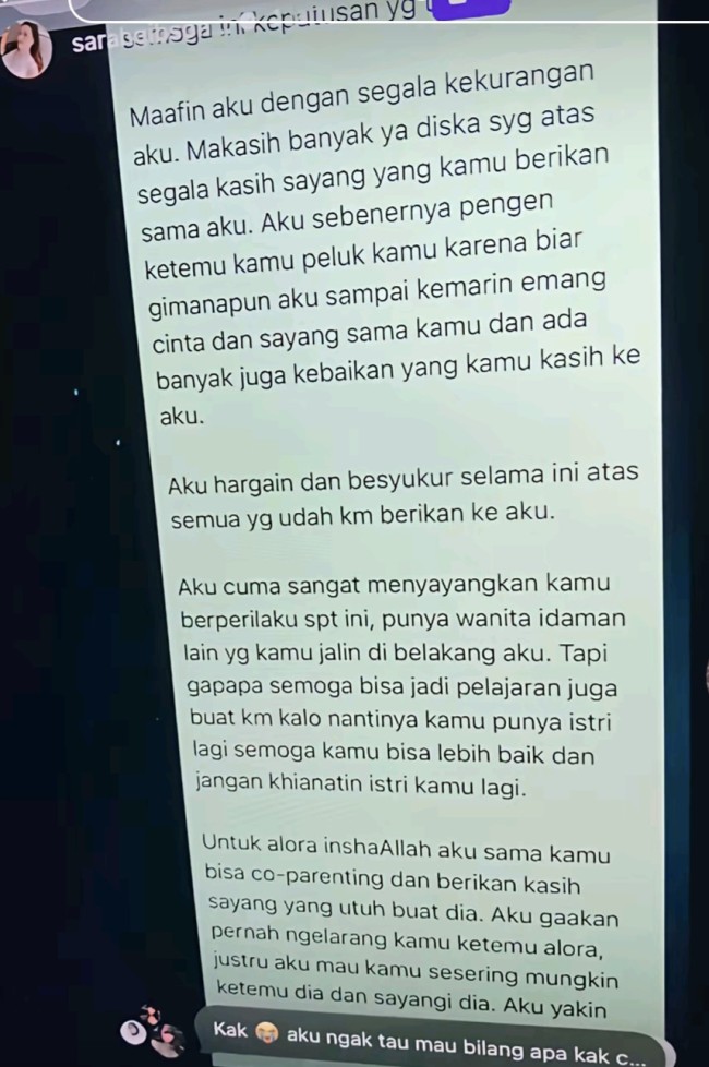 Unggahan Sarah Gibson. (Foto: TikTok)
